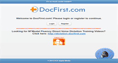 Desktop Screenshot of docfirst.com